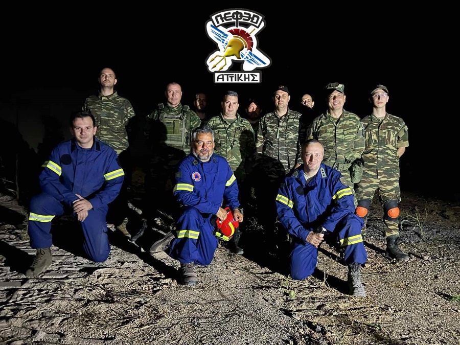 Η ΛΕΦΕΔ Αττικής στην φωτιά στο Κρυονέρι